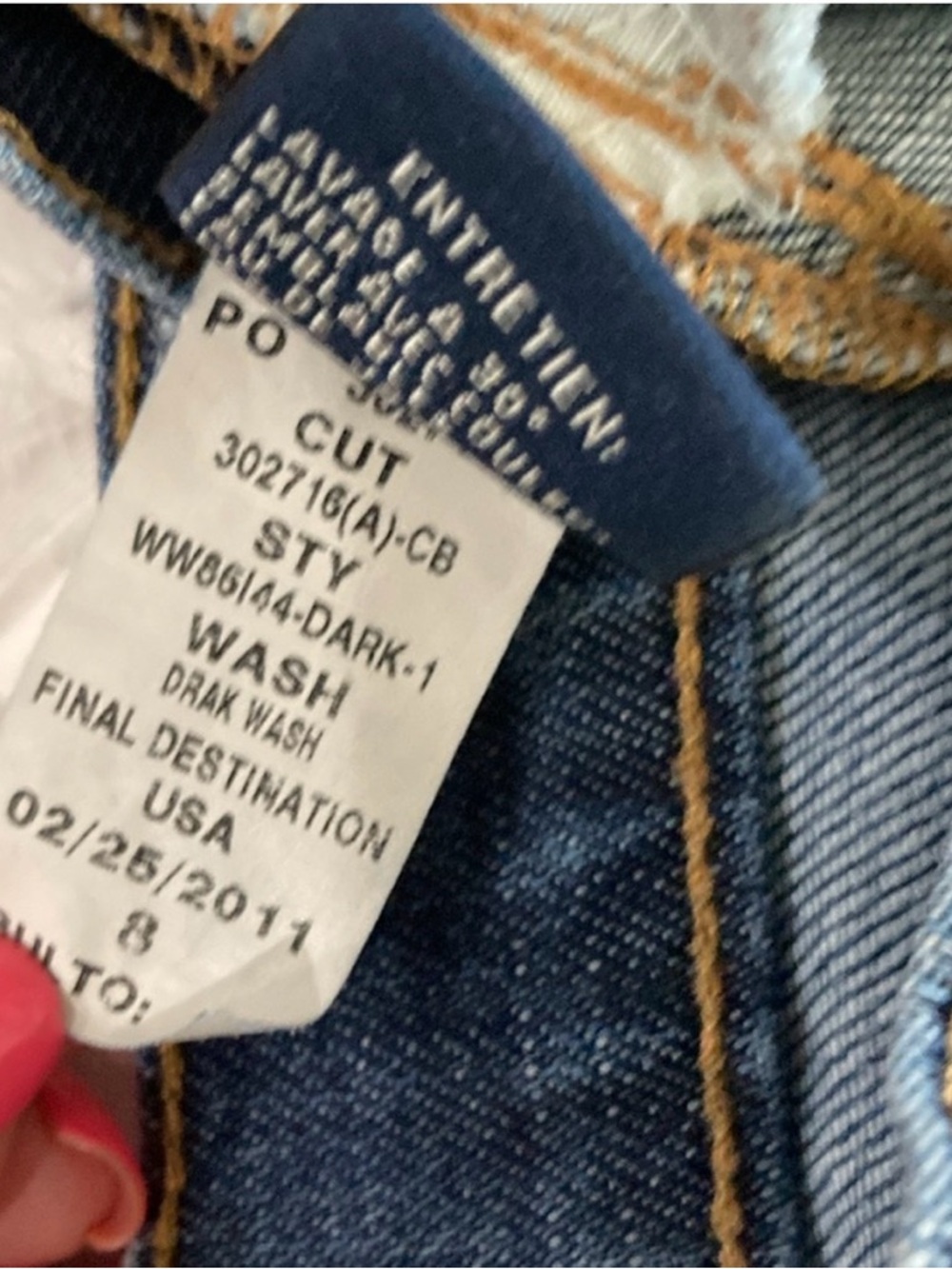 Ralph Lauren Dark Blue Denim Jean Shorts - Picture 7 of 7